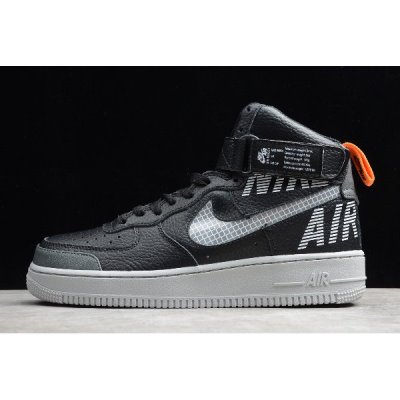 Nike Air Force 1 High Siyah / Gri / Turuncu Kaykay Ayakkabı Türkiye - E7UG7M1A